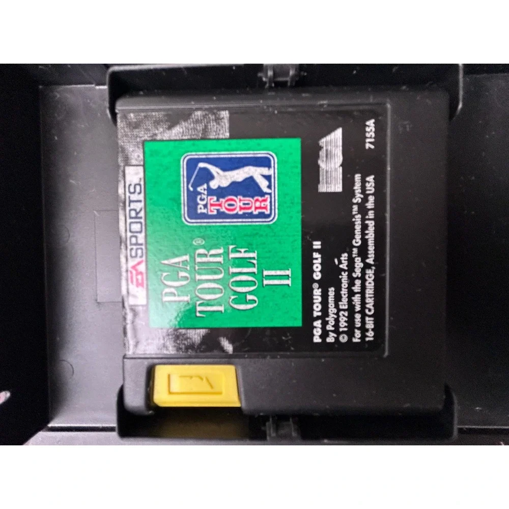 PGA Tour Golf II Sega Genesis 1992 EA Sports Video Game with Case 7155A